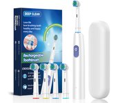 Cepillo De Dientes Eléctrico Recargable Para Adultos Con 8 Cabezas De Limpieza Suave Rotatoria Tecnología De Bricasti Móvi