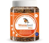 Wormfeed Mix - Combinación de Insectos Alta Calidad 250 g - Mezcla de Larvas de Tenebrio y Mosca para Aves, Reptiles, Roedores y Peces - Alto en Proteínas y con Omega 3 y 6 - Producción Europea - Davianfeed