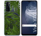 Funda Silicona Transparente para Vivo Y70 diseño Jungla Dibujos