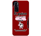 Funda Silicona Líquida Roja para Vivo Y70 diseño Vaca Dibujos