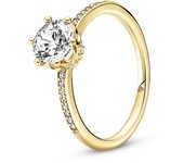 Pandora Pandora Anillo Solitario en Pandora Shine Corona Brillante Transparente 168289C01 , para Mujer