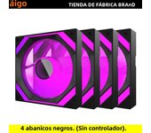 Aigo AIR12 Computer Case fan ventoinha PC 120mm rgb fan 4pin PWM CPU Cooling fan 3pin5v Unlimited space argb 12cm ventilador