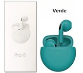 Pro 6 Macaron TWS Wireless Bluetooth Earphone Stereo Binaural Sport Headset for iPhone Xiaomi iPad Tablet with Mic Fone Earbud