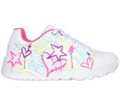 SKECHERS 031391L WMN Zapatillas deportivas niña 34397 25V DEPORTIVO CORDON DIBUJOS WHITE