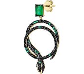 Earcandy Jewelry, Piercing Mamba elaborado en Plata de Ley 925 y baño de oro 18k.