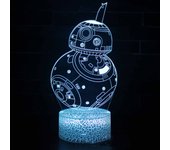 Anime Yoda Baby 3D Lamp LED Illusion Night Light Color Changing Lampara for Kids Bedroom Decor Nightlight Manga Groot Table lamp