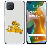 Tumundosmartphone Funda Gel Tpu para Oppo Reno 4Z 5G diseño Leones Dibujos