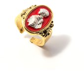 Game Dark Souls Series Men Rings Havel's Demon's Scar Chloranthy Badge Adjustable Ring Male Fans Cosplay Jewelry Accessories