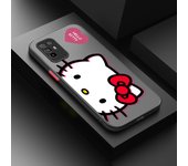 Anime Cat Hello Kitty Girl For OPPO A98 A96 A94 A93 A78 A77S A76 A74 A73 A72 A57E S A56S Frosted Translucent Phone Case