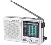 KK9 Portable Radio Full Band Mini Pocket Radio AM FM Radio LCD Display Digital Radio Battery Operated With Telescopic Antenna