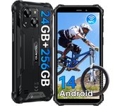 OUKITEL WP32 Pro Telefono Movil Resistente Android 14, 24(6+18) GB RAM+256GB ROM/1TB Movil Irrompible, 6300mAh Batería Móvil Rugerizado, Cámara Trasera De 20 MP + Cámara Frontal De 5 MP, 6.0” HD Dsiplay Moviles, IP68/4G Dual SIM/NFC/OTG/Face ID