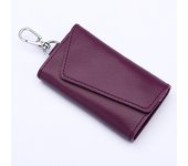 Genuine Leather Keychain Men Women Key Holder Organizer Pouch Cow Split Car Key Wallet Housekeeper Key Case Mini Card Bag