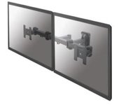 Neomounts FPMA-W960D Full Motion Monitor/TV Mount Wall 2 pantallas, 10-27 pulgadas, máximo de 6 kg/pantalla, negro