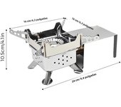 Outdoor Camping Gas Stove Mini Cassette Furnace Portable Outdoor Camp Stove Stainless Steel Backpacking Cooking Gas Burner Stove