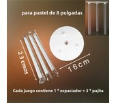 Multi-layer Cake Stand Suspended Gasket Cake Tier Support Cake Dowel Rods Set Cake Stands Support Straw Frame DIY Cake Decor
