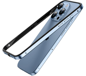 Luxury Light Aluminum Metal Frame or iPhone 12 13 14 Plus 15 Pro Max Titanium Bumper Case Hybrid Siliicone Back Acccessories