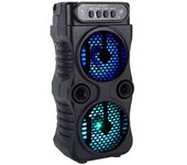 Outdoor Portable Wireless Speaker Dual 3 Inches Music Stereo Subwoofer Bass USB Power Supply For Dancing Party Family Karaoke