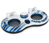 Bestway Rueda Doble Hinchable con Asas Rapid Rider 251x132 cm Playa y Piscina 43113