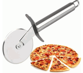 CHEFZOCO Cortador de pizza, Corta Pizza, Cortapizzas de Rueda, Corta Pizza Professional, Cortapizzas, Cuchillo pizza, Apto para lavavajillas, Rueda 6.5 cm diámetro acero inoxidable, Longitud 20.5 cm