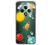 Tumundosmartphone Funda Silicona Antigolpes para Oppo Reno 12F 4G / 12 F 5G diseño Espacio Dibujos