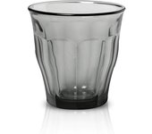 ARISE SHOP-Set de 4 Vasos Duralex Picardie 310 ml,Blanco,Gris,Naranja,Verde,Vaso para agua,bebida
