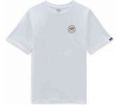 Camiseta de Manga Corta Vans Lockit para niños en color blanco