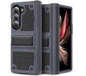 Para Samsung Galaxy Z Fold 6 Funda con Pata de Cabra, Slim Fit A Prueba de Golpes Durable PC Hard Suave TPU Funda para Samsung Galaxy Z Fold6