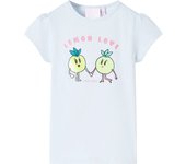 Camiseta Infantil Azul Claro 116