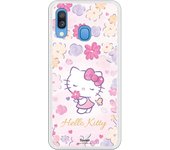 Funda original compatible con Samsung Galaxy A20E - Hello Kitty Delicate Flower