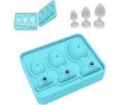 Bandeja de cubitos de hielo de silicona con forma divertida para adultos, ideal para whisky, cócteles, brandy y jugos, ideal como regalo para fiestas.