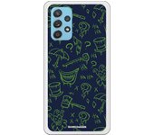 Funda original compatible con Samsung Galaxy A72 - Batman Patt Villain Blue