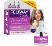 Feliway Classic Recambio 3X48 ML - Difusor para el hogar para gatos con estrés
