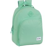 SAFTA - BLACKFIT8 TURQUESA Mochila Adaptable a Carro Portamochilas con Bolsillos laterales portabotellas - Mochila Diseño Único y Licencia Oficial con dos compartimentos grandes - Mochila Hombreras y espalda ergonómicas y acolchadas - Mochila