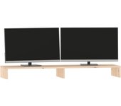 vidaXL Soporte para Monitor Portátil Elevador Color Blanco,  Natural, y mas