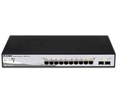 D-link switch semigestionable 8 puertos gigabit + 2 puertos giga combo