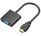 Adaptador HDMI a VGA 1080P, para PC, TV, Ordenadores Portátiles y Otros Dispositivos HDMI