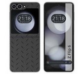 Tumundosmartphone Funda Carcasa Dura para Samsung Galaxy Z Flip 6 5G diseño Metal Dibujos