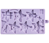 Glotomania Molde Silicona Karen Davies Estrellas de Navidad - Ideal para Galletas Navideñas