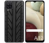 Tumundosmartphone Funda Gel Tpu para Samsung Galaxy A12 / M12 diseño Neumatico Dibujos