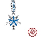 New 925 Silver Santa Claus Elk Deer Snowflake Tree Candy Cane Socks Hat Christmas Beads Fit Pandora Charms Bracelet DIY Jewelry