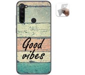 Tumundosmartphone Funda Gel Tpu para Xiaomi Redmi Note 8T diseño Madera 01 Dibujos