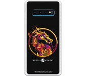 Funda original compatible con Samsung Galaxy S10 Plus - Mortal Kombat Logo Fire