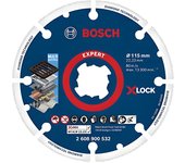 Bosch Professional Discos de Corte de Diamante Expert Diamond Metal Wheel X-LOCK para Hierro Fundido 115 Mm