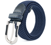 Women Men's Stretch Woven Braided Belt, Golf Casual Jeans Belts, Fashion Elastic Belts, Nylon Work Belts for Pants Shorts