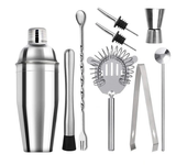 1/3/6/9/11pcs Cocktail Shaker Set Stainless Steel Bartender Kit Cocktail Mixer Wine Martini Boston Shaker Party Bar Tools