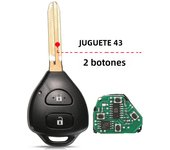 jingyuqin Remote Key 2/3 Buttons 433MHz 4D67 / G Chip for Toyota Corolla Avensis Yaris Verso Auris Fob 26041-11H29 89071-0F060