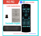 MX3 PRO Voice Air Mouse Remote Control Mini Keyboard 2.4G Wireless Gyroscope IR Learning for Android Tv Box PC Projector