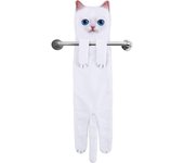 Divertidos Gatos Toalla de Mano-Decoración Gato Toalla Colgantes para Baño Trapos de Cocina-Animal Absorbente Suave Toallas-Regalos Graciosos para Originales Mujer Amantes de Los Gatos