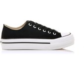 deportivas mujer bigger-x negro con cierre cordones y tipo de puntera redonda