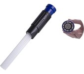 Boquilla de aspiradora multiusos, cepillo de fijación para aspiradora, accesorios para aspiradora con cepillo para polvo, manguera de aspiradora universal para rejillas de ventilación/cajones/coche/herramientas/artesano